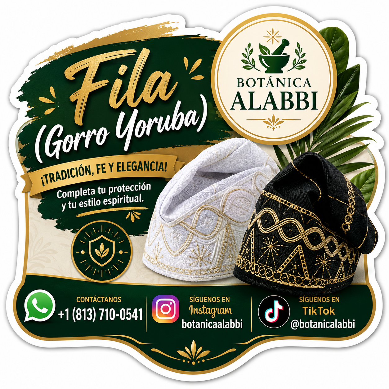 Fila Yoruba)Gorro