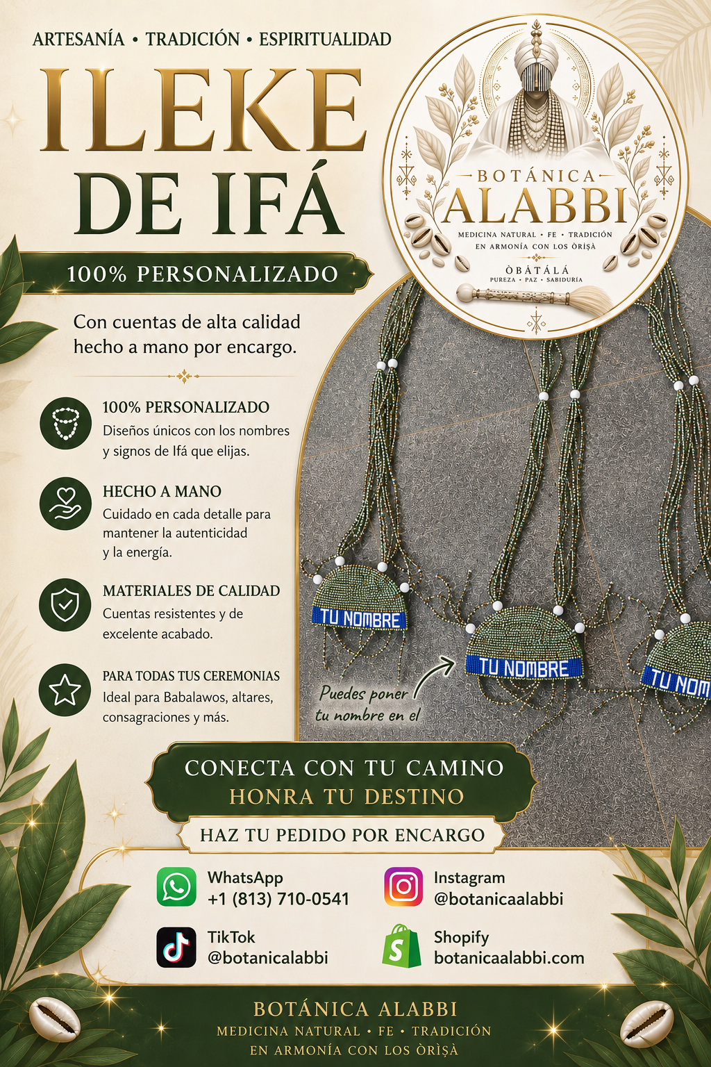 Ileke de Ifa personalizado con tu nombre